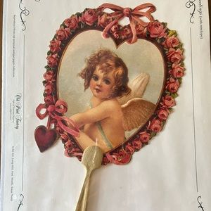 Old Print Factory Victorian Reproduction Fan